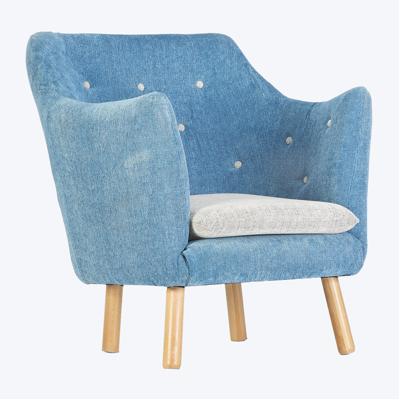 Designer-Lounge-Sessel mit Holzfüßen, Einzelsofa GK88